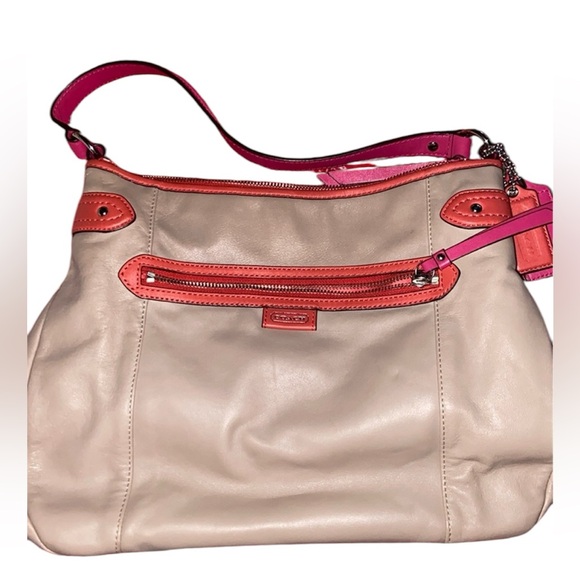 Coach Hobo Bag in Beige and Pink - Picture 2 of 14